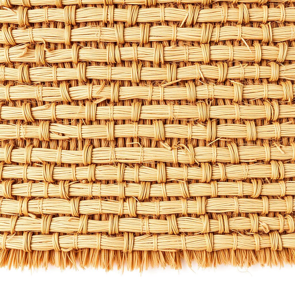 Close-up texture of natural coconut coir fiber mat