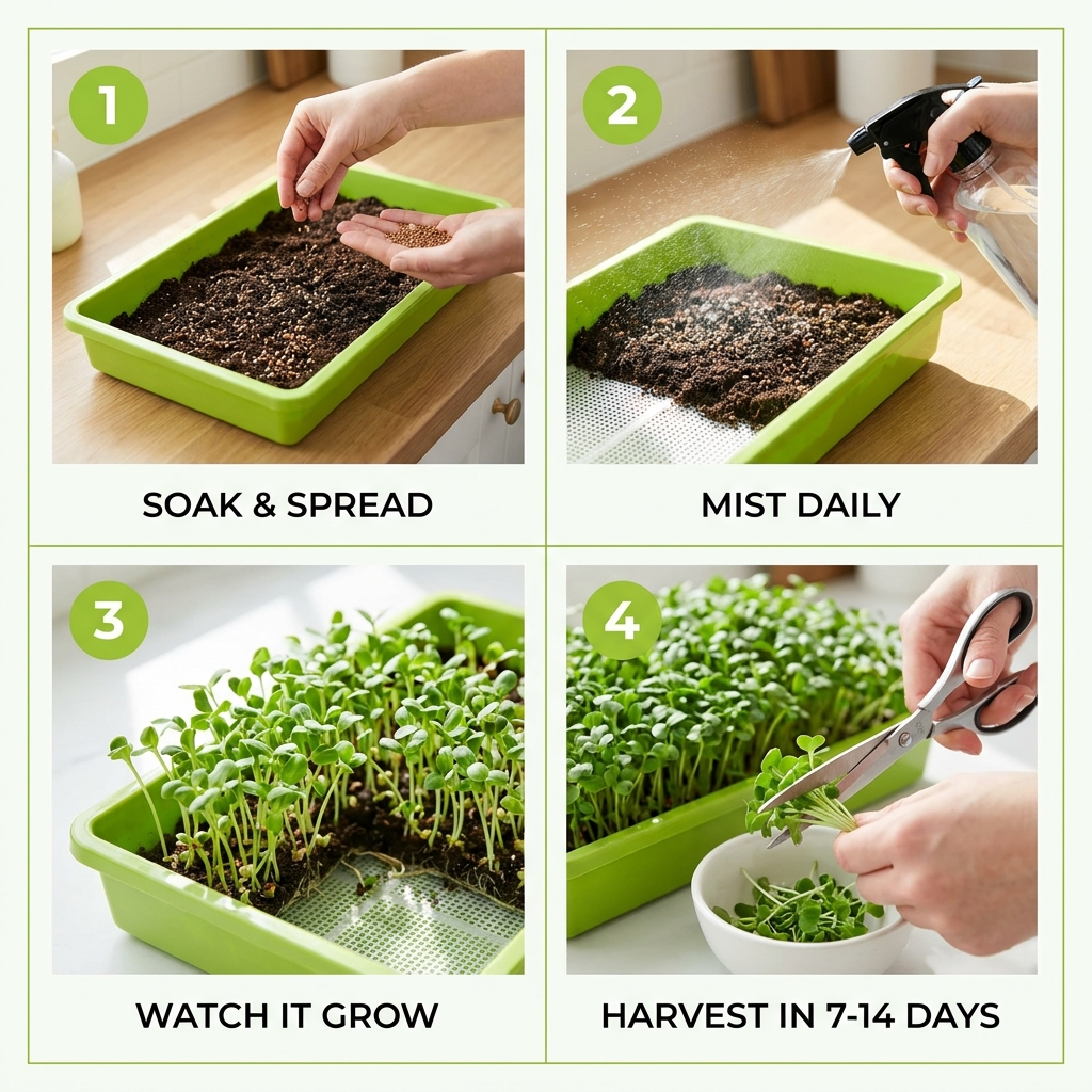 How to grow microgreens in 4 easy steps